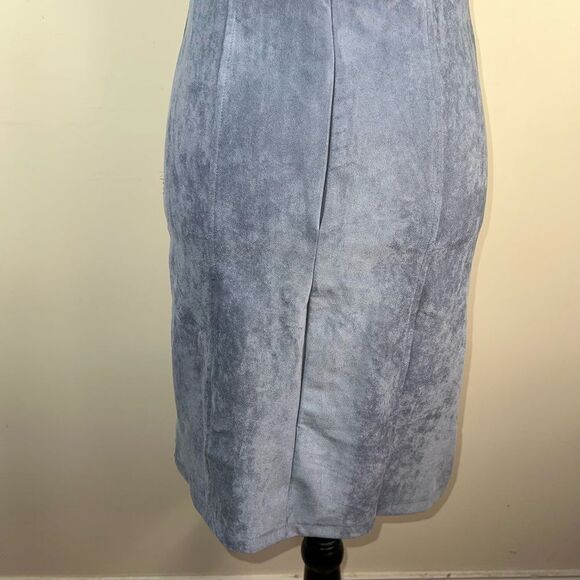 Bishop + Young Elizabeth Crosby Gabrielle Faux Suede Slip Dress (M) - Picture 7 of 11